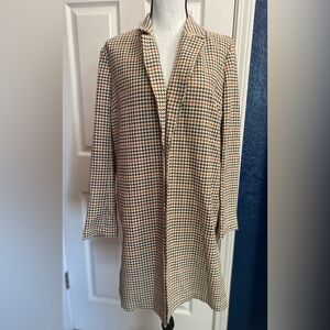 J. Jill Houndstooth Long Coat